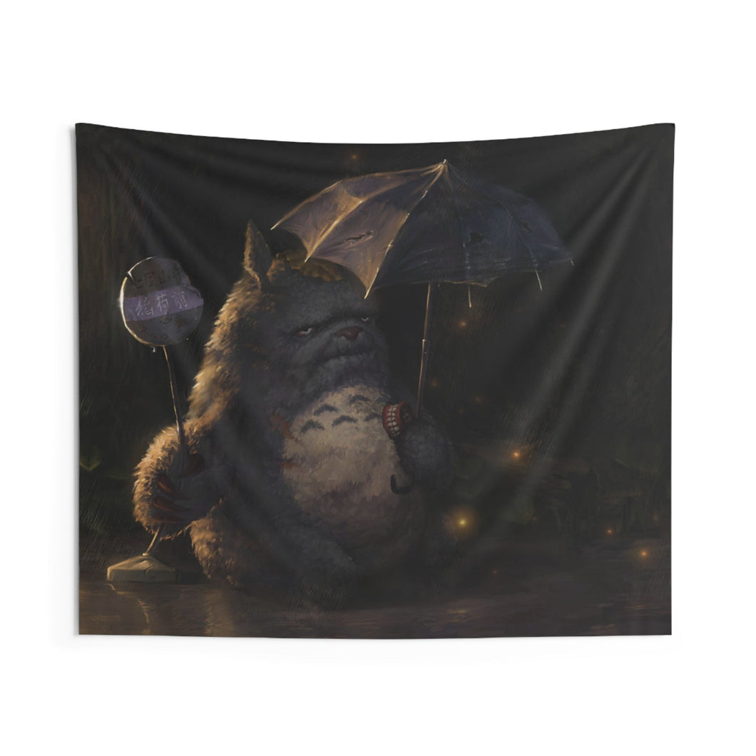 When Totoro gets old Indoor Wall Tapestry