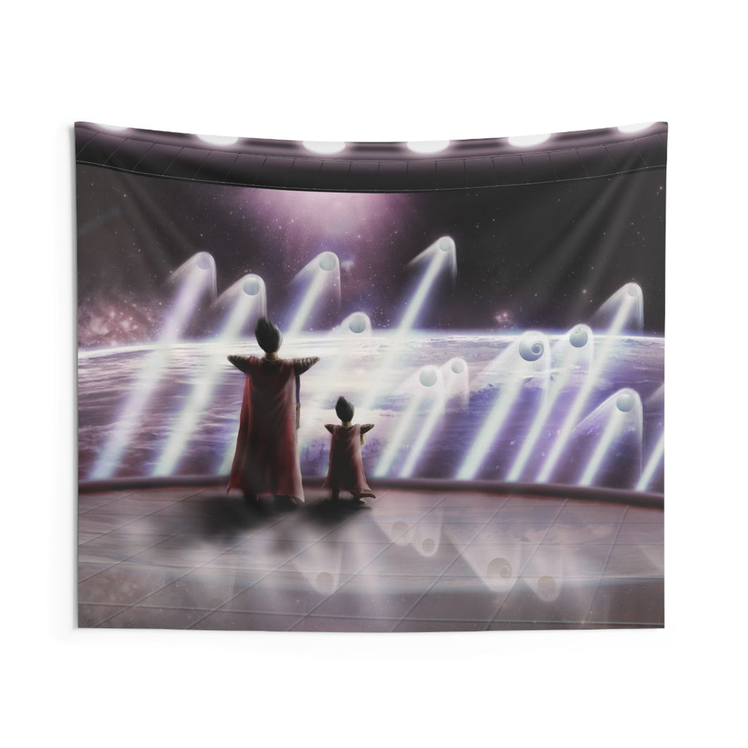 The King and the Prince of all Saiyans Indoor Wall Tapestry