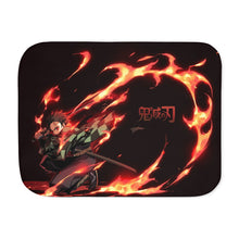 Load image into Gallery viewer, Tanjiro Kamado Sherpa Blanket
