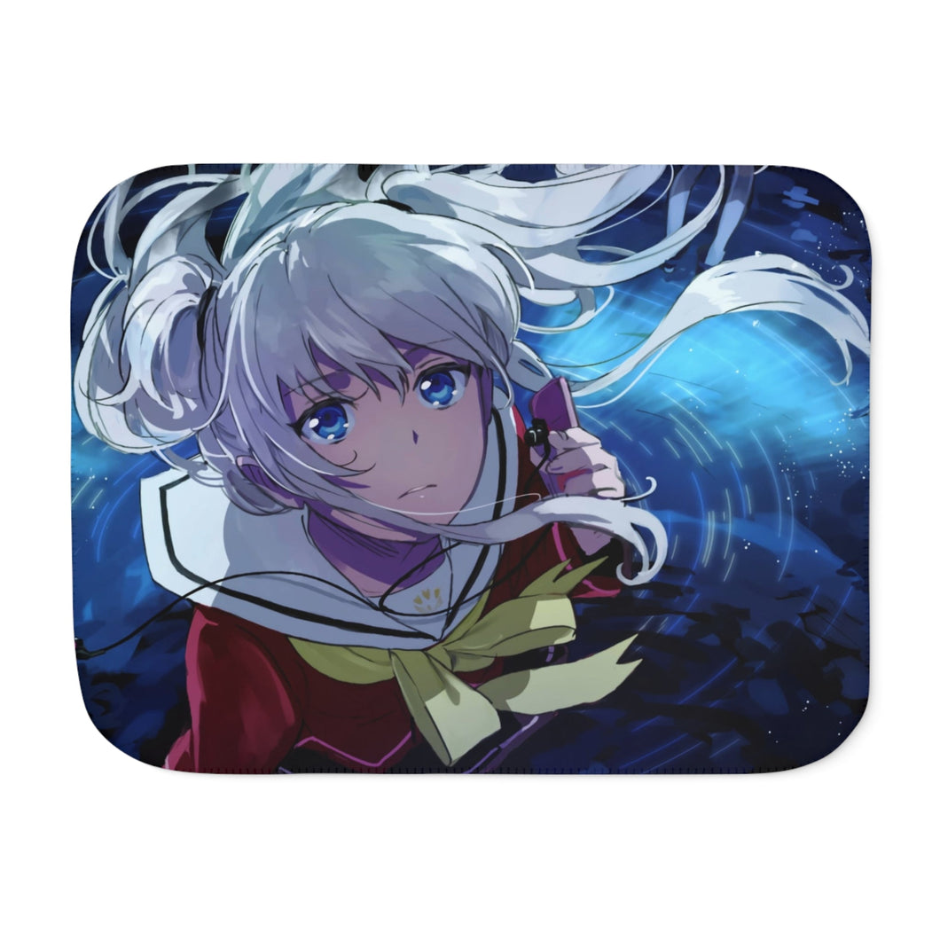 Nao Tomori looking up Sherpa Blanket