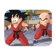 Goku vs Krillin Sherpa Blanket