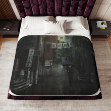 Load image into Gallery viewer, Hōtarō Oreki Walking on the street Sherpa Blanket

