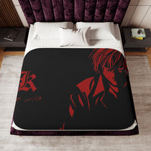 Load image into Gallery viewer, Light Yagami 8k Sherpa Blanket
