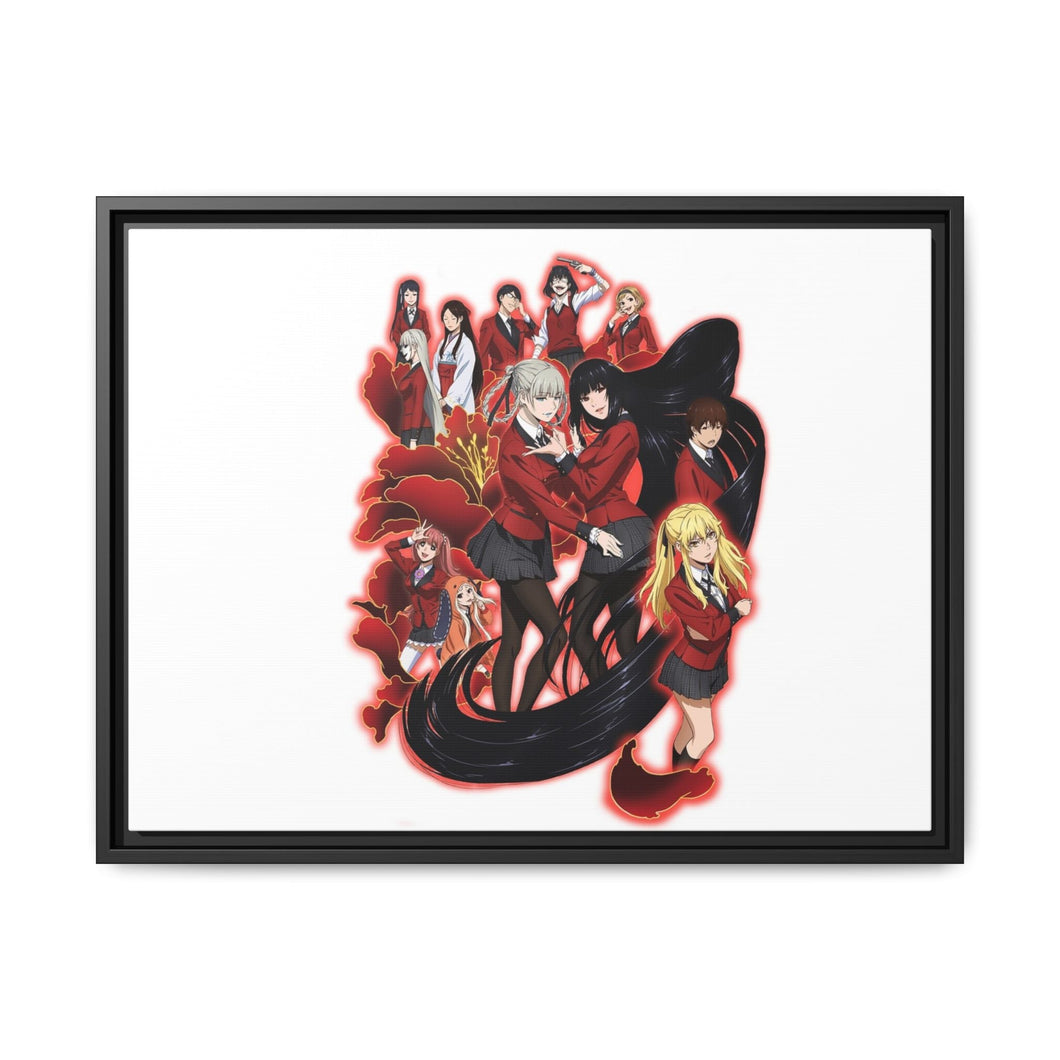 Kakegurui Yumeko Jabami, Mary Saotome, Midari Ikishima, Kirari Momobami, Yumemi Yumemite Canvas Framed Art Print