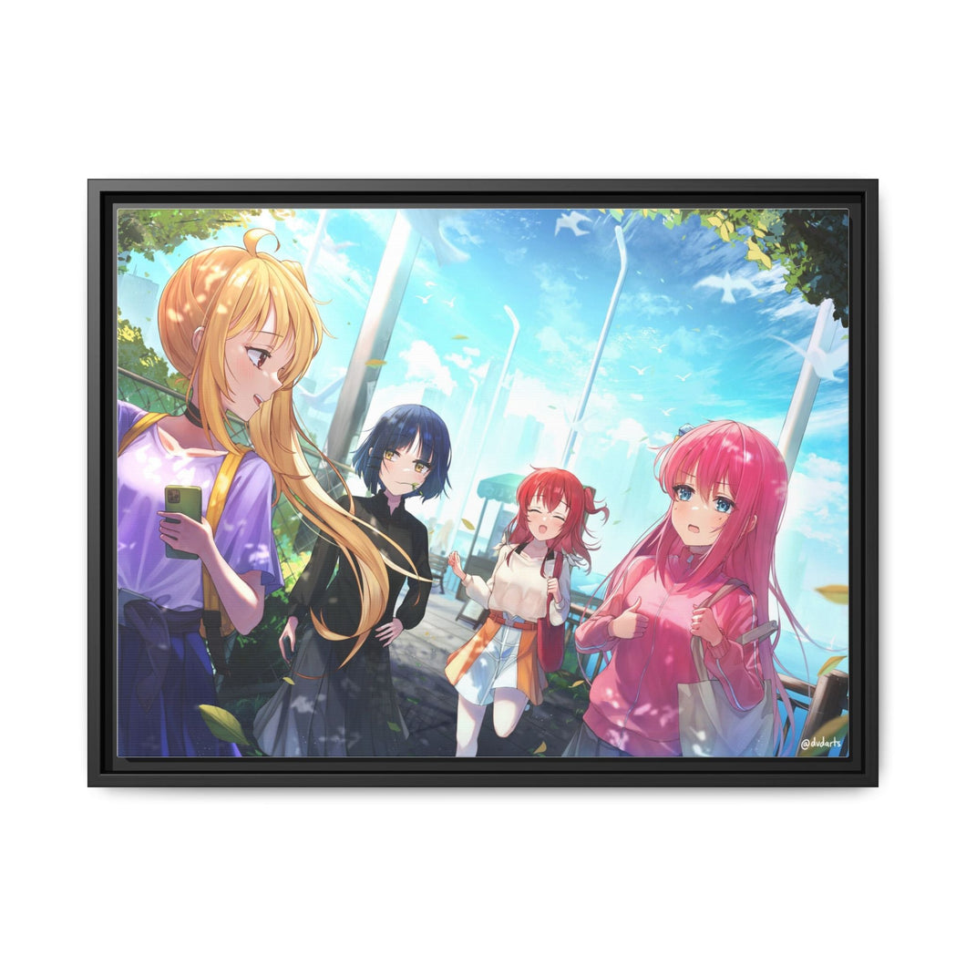 Bocchi the Rock Canvas Framed Art Print