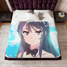 Load image into Gallery viewer, Rascal Does Not Dream Of Bunny Girl Senpai Sherpa Blanket
