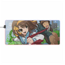 Load image into Gallery viewer, The Melancholy Of Haruhi Suzumiya RGB LED Mouse Pad (Desk Mat)
