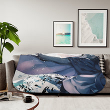 Load image into Gallery viewer, Sasuke Uchiha Sherpa Blanket
