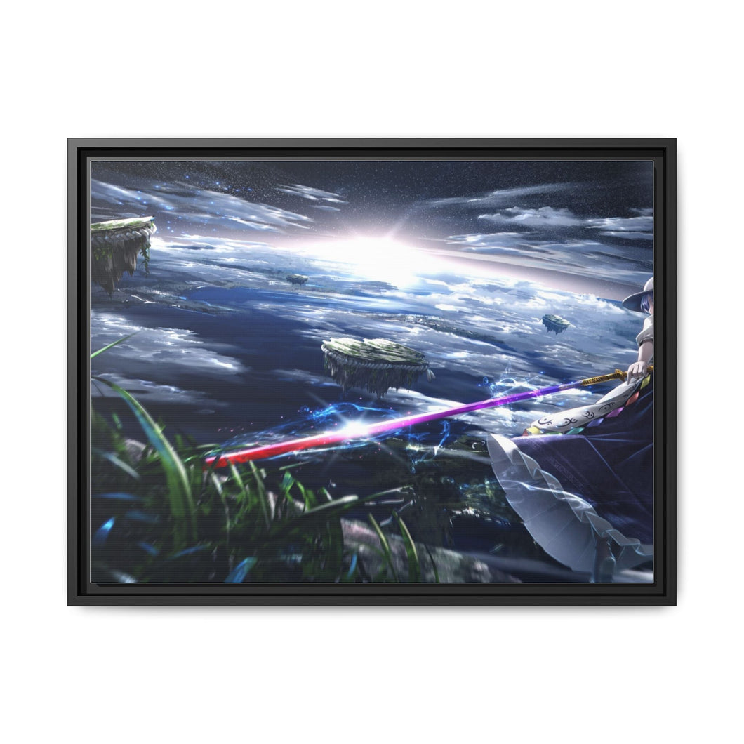 Anime Touhou Canvas Framed Art Print