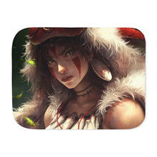 Load image into Gallery viewer, Anime Princess Mononoke Sherpa Blanket
