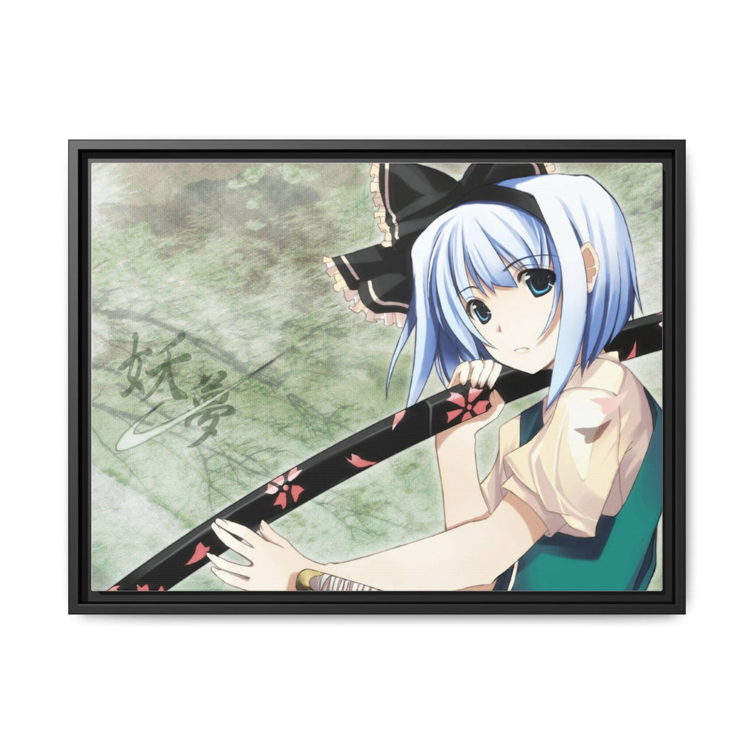 Anime Touhour Canvas Framed Art Print