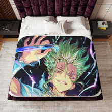 Load image into Gallery viewer, Anime Dr. Stone Sherpa Blanket
