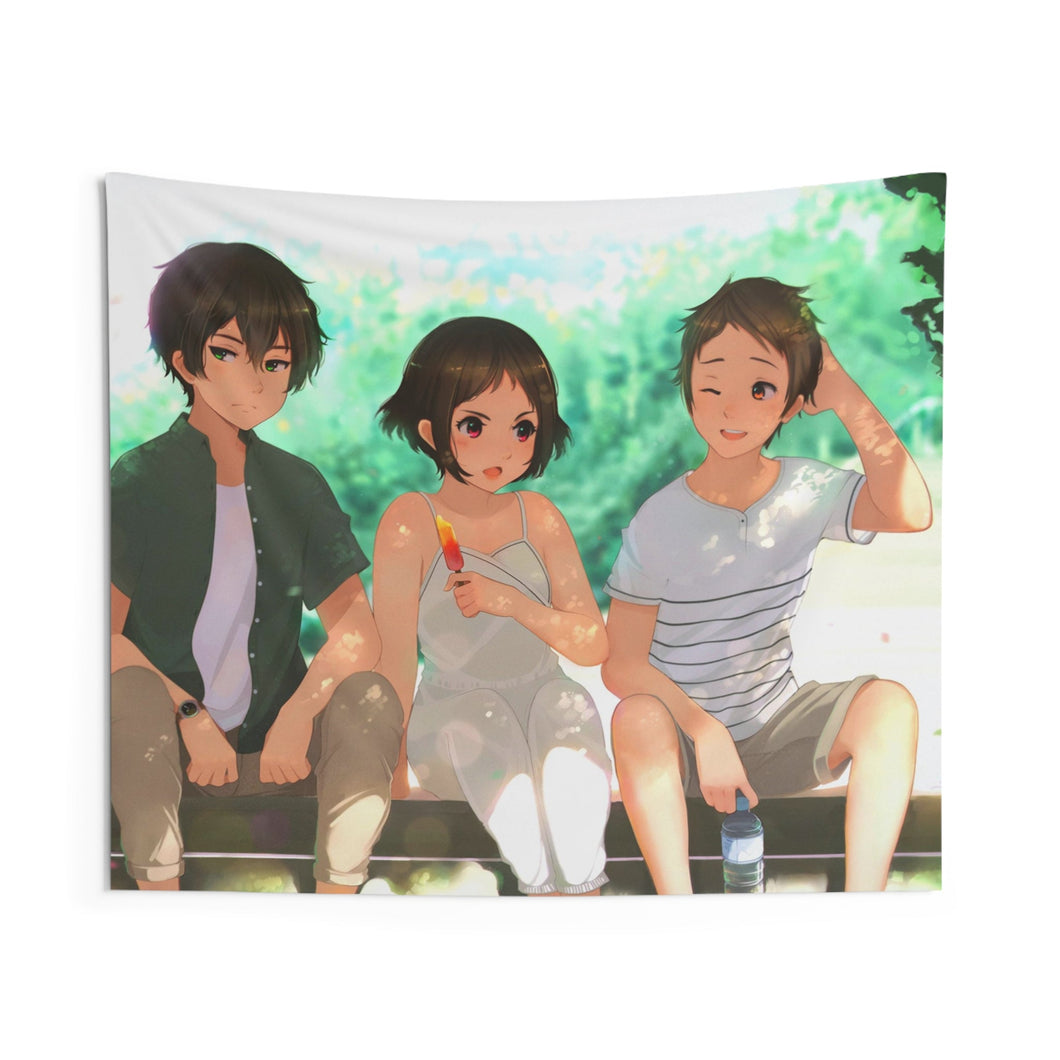 Hyouka Eru Chitanda, Satoshi Fukube, Mayaka Ibara Indoor Wall Tapestry
