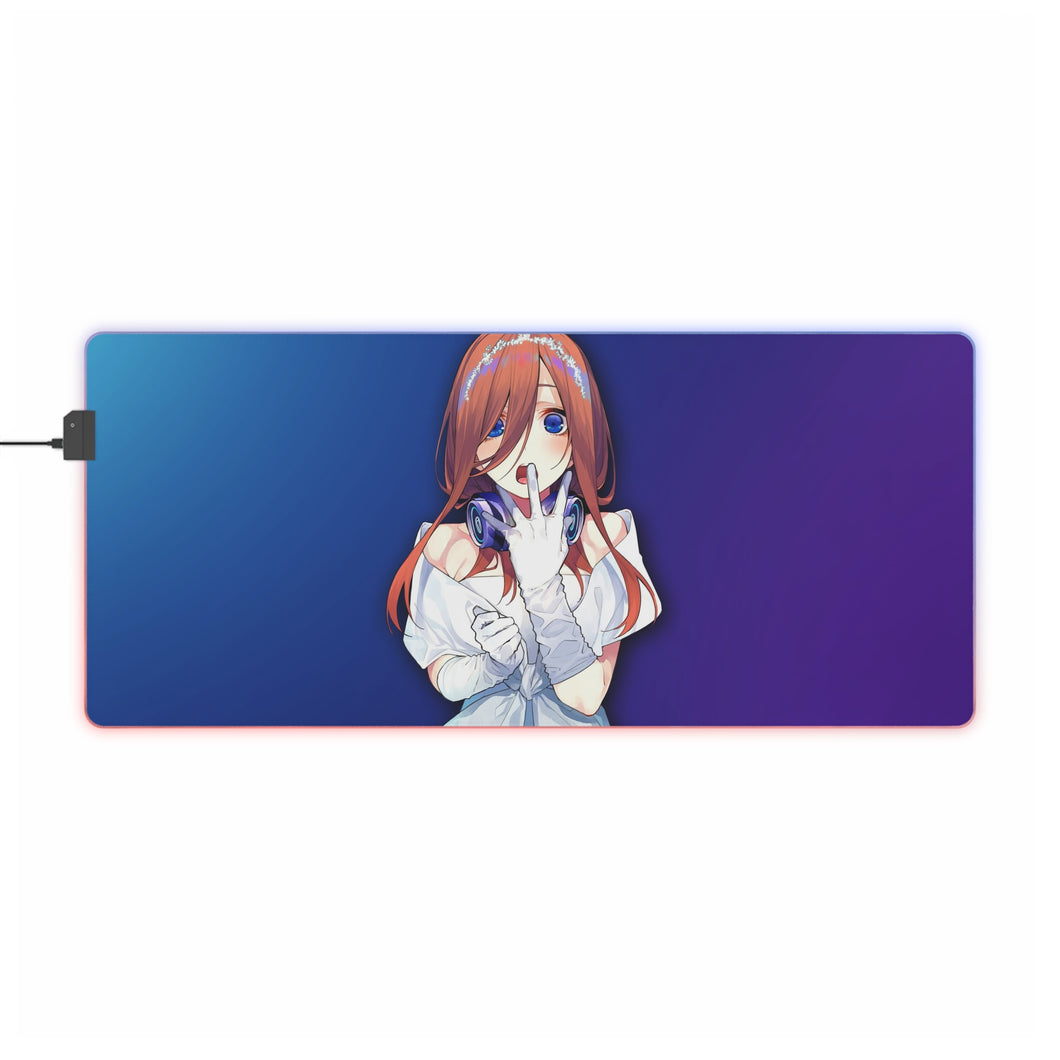 Miku Nakano Bride RGB LED Mouse Pad (Desk Mat)