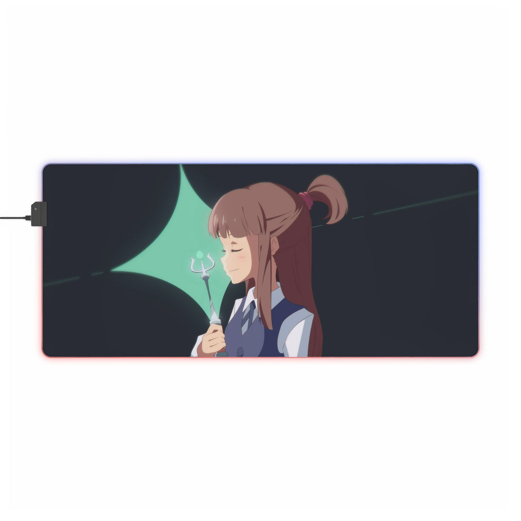 Little Witch Academia Akko Kagari, Computer Keyboard Pad RGB LED Mouse Pad (Desk Mat)