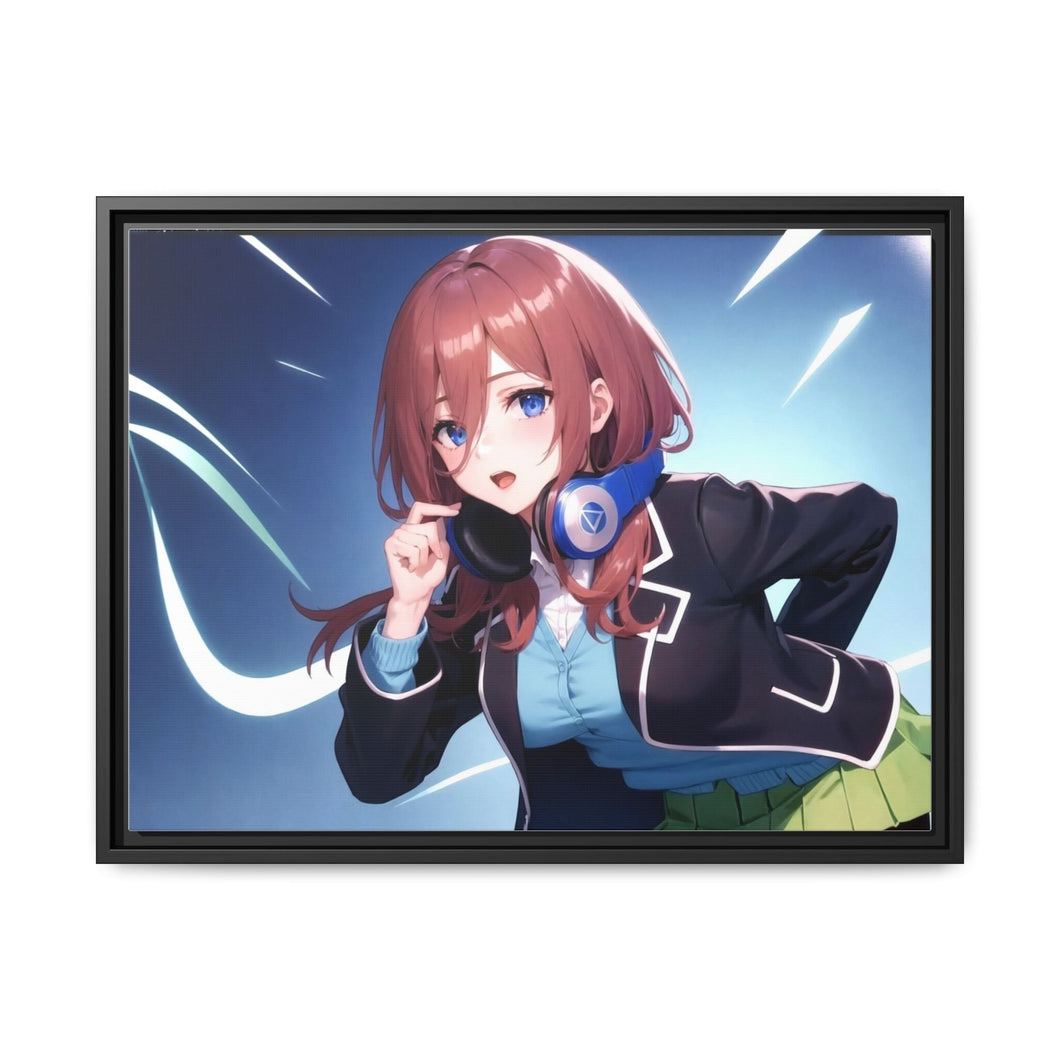 Nakano Miku Canvas Framed Art Print