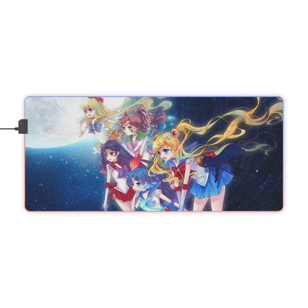 Sailor Moon Group RGB LED Mouse Pad (Desk Mat)