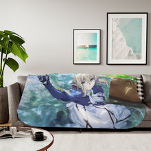 Load image into Gallery viewer, Violet Evergarden Sherpa Blanket
