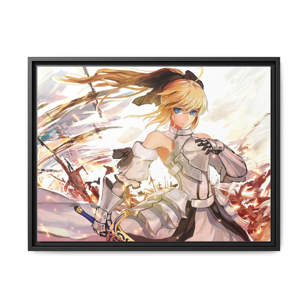 Anime Fate/Stay Night Canvas Framed Art Print