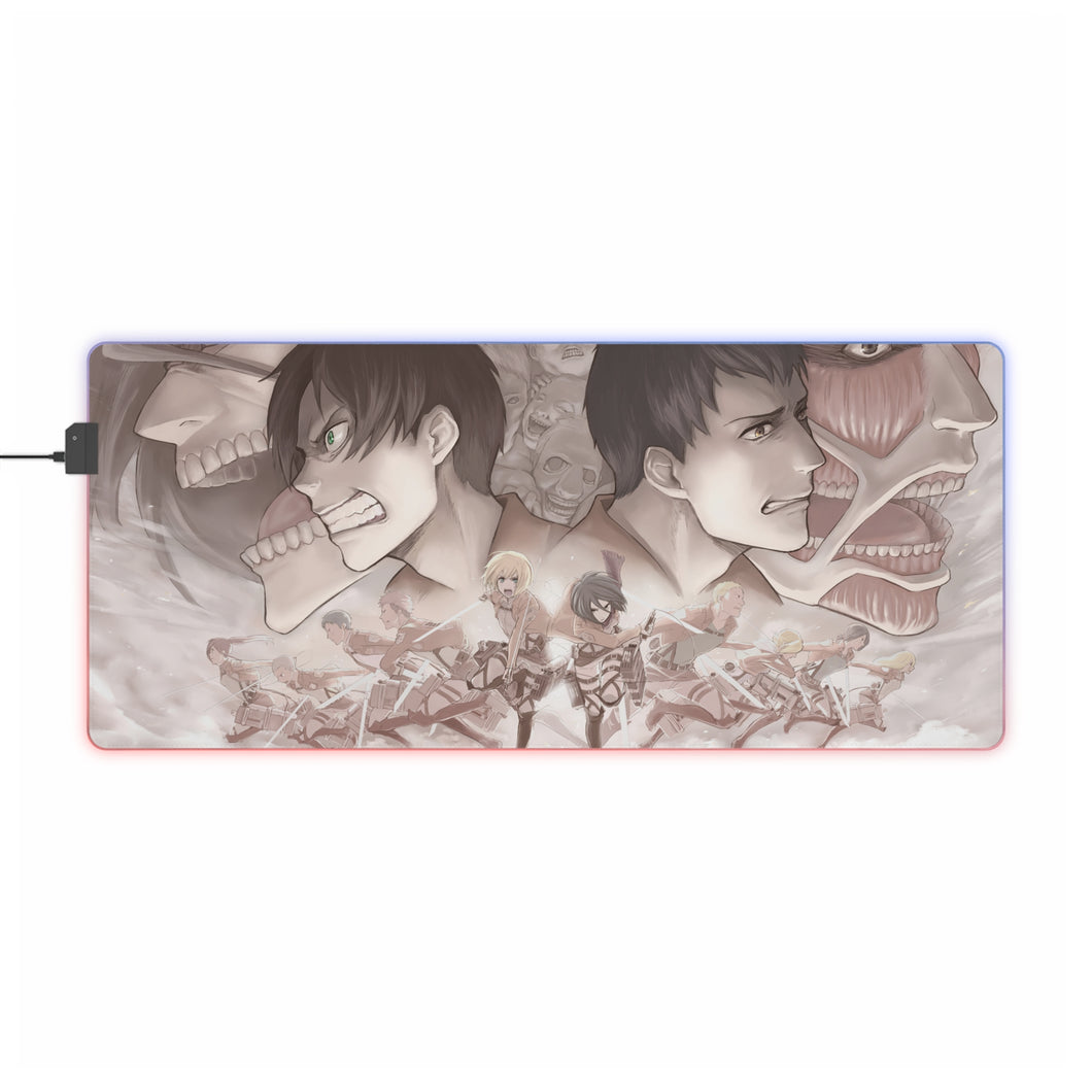 Anime Attack On Titan RGB LED Mouse Pad (Desk Mat)