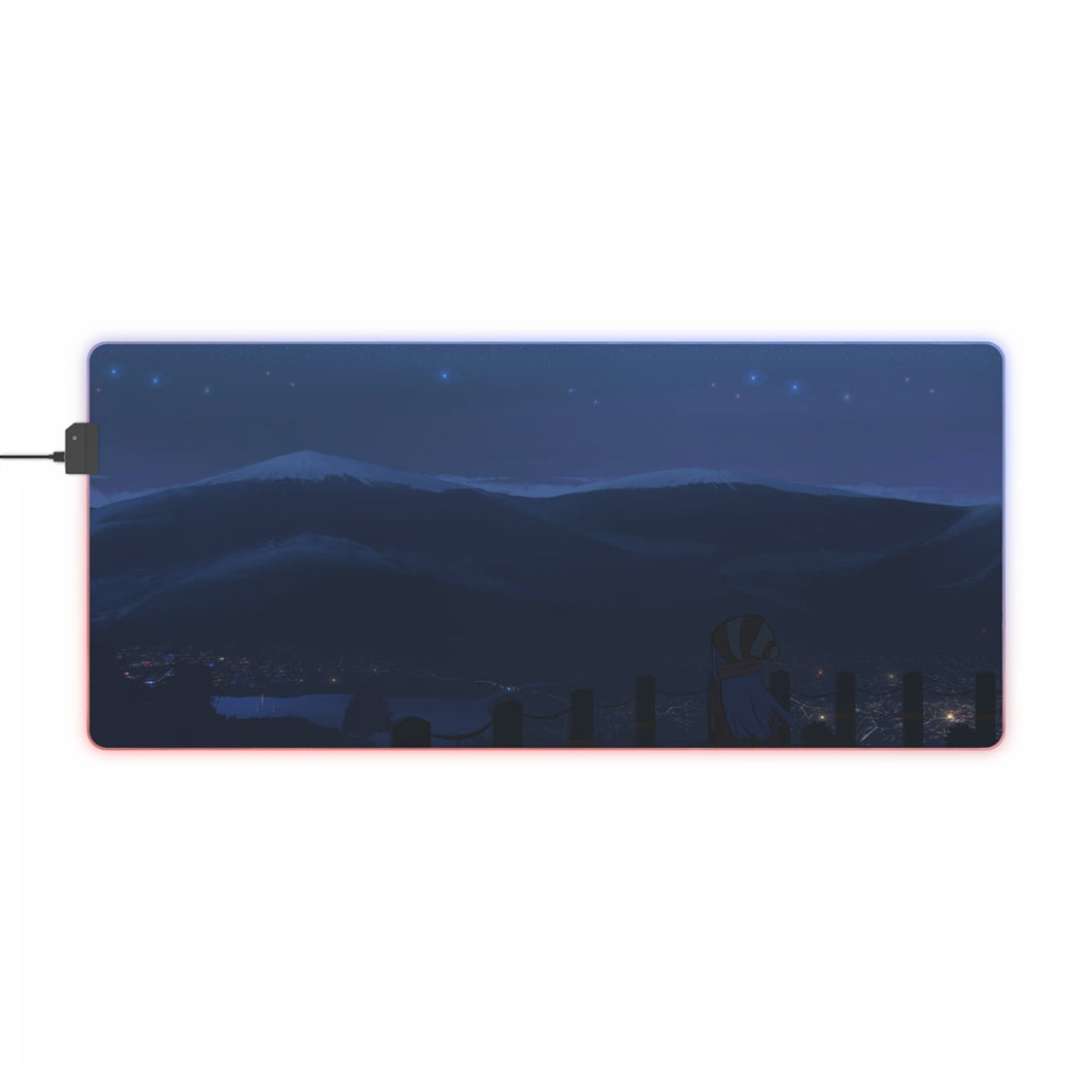 Yuru Camp by RGB LED Mouse Pad (Desk Mat)
