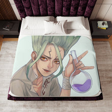 Load image into Gallery viewer, Anime Dr. Stone Sherpa Blanket
