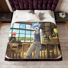 Load image into Gallery viewer, Assassination Classroom Koro-sensei, Karma Akabane, Nagisa Shiota Sherpa Blanket
