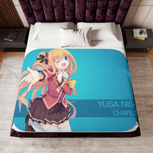 Load image into Gallery viewer, Yusa Nishimori Smile Sherpa Blanket
