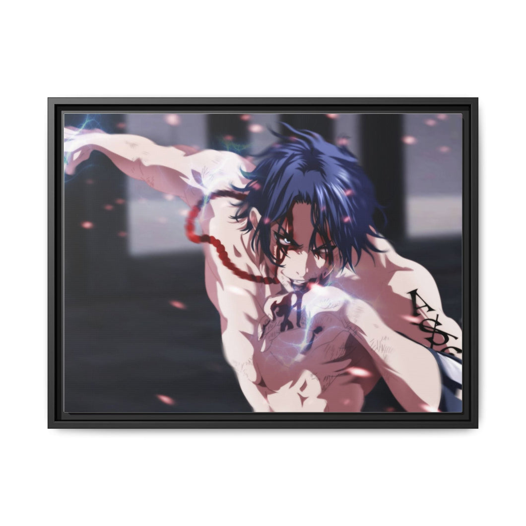 Portgas D. Ace Canvas Framed Art Print