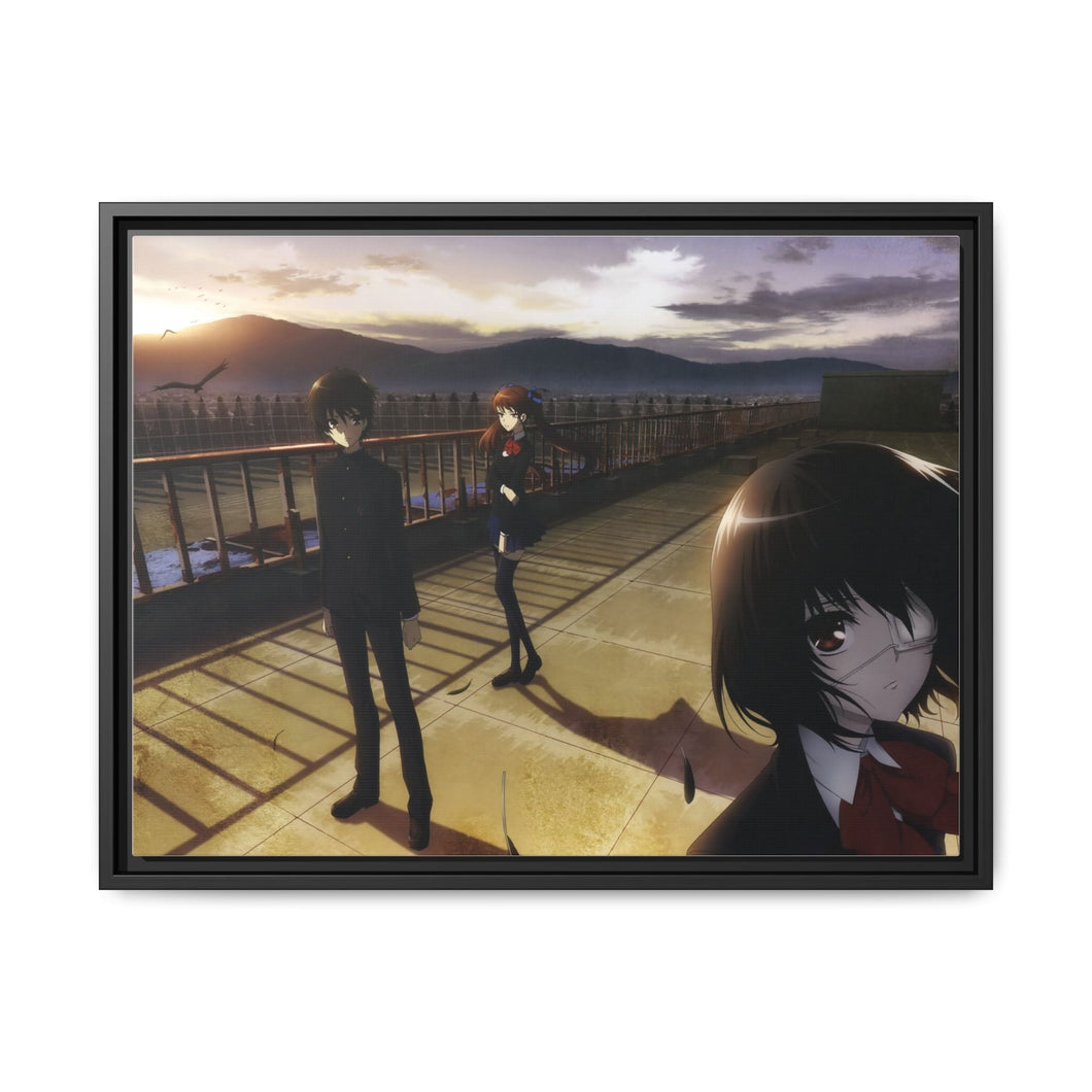 Mei,Kouichi and Izumi Canvas Framed Art Print