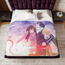 Load image into Gallery viewer, Noragami Yato, Yukine, Hiyori Iki, Noragami Sherpa Blanket
