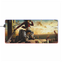 Load image into Gallery viewer, Shingeki no Kyojin - Mikasa Ackerman RGB LED Mouse Pad (Desk Mat)
