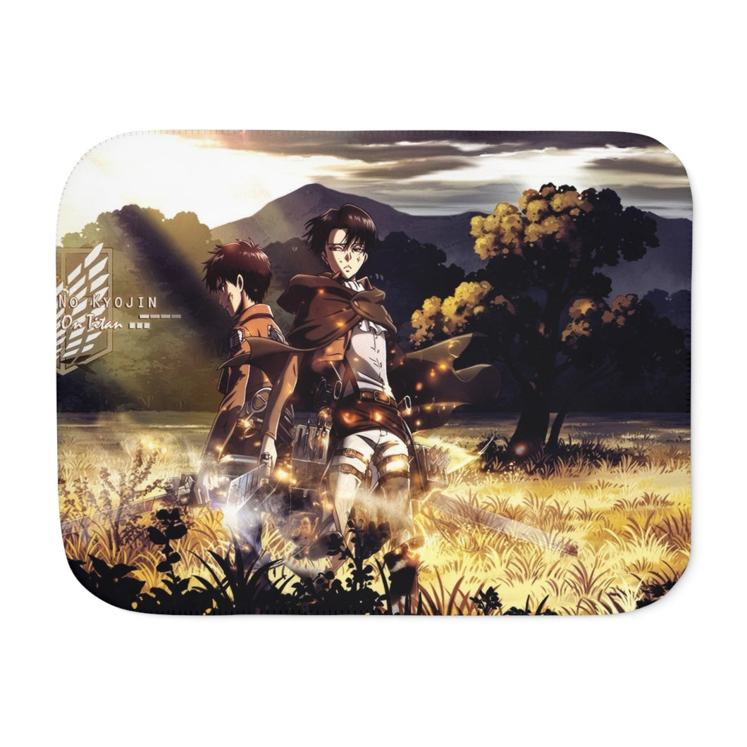 Eren and Levi Sherpa Blanket