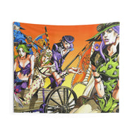 JoJo's Bizarre Adventure: 1-7 Indoor Wall Tapestry