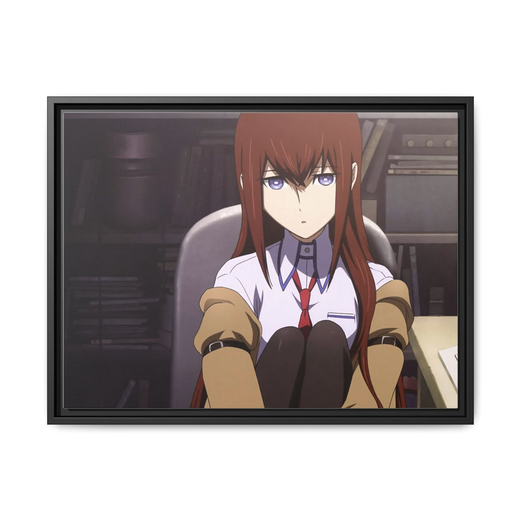 Makise Kurisu Canvas Framed Art Print