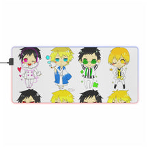 Load image into Gallery viewer, Durarara!! Izaya Orihara, Shizuo Heiwajima RGB LED Mouse Pad (Desk Mat)
