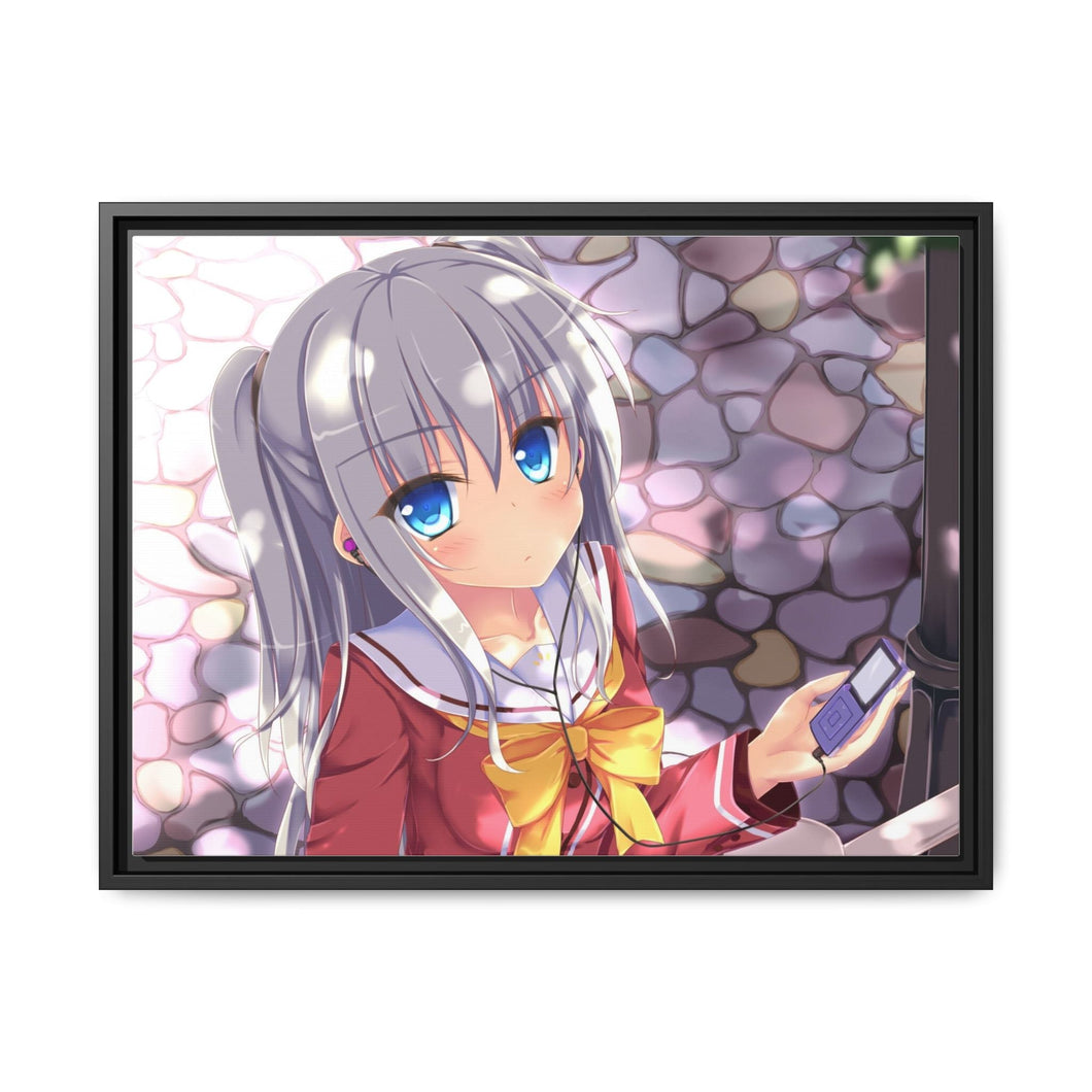 Anime Charlotte Canvas Framed Art Print