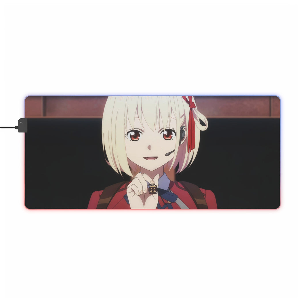 Lycoris Recoil Chisato Nishikigi RGB LED Mouse Pad (Desk Mat)