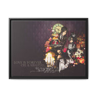 Black Butler Canvas Framed Art Print