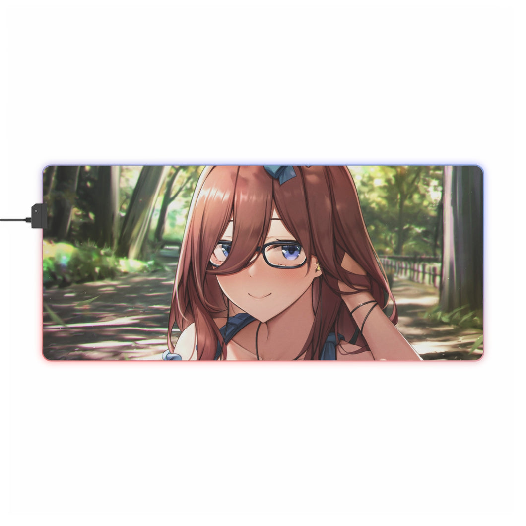 The Quintessential Quintuplets Miku Nakano RGB LED Mouse Pad (Desk Mat)