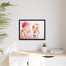 Load image into Gallery viewer, Fairy Tail Natsu Dragneel, Lucy Heartfilia Canvas Framed Art Print
