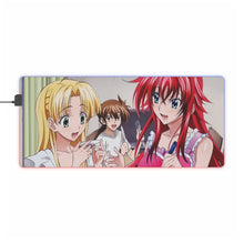 Load image into Gallery viewer, High School DxD Rias Gremory, Issei Hyoudou, Asia Argento RGB LED Mouse Pad (Desk Mat)
