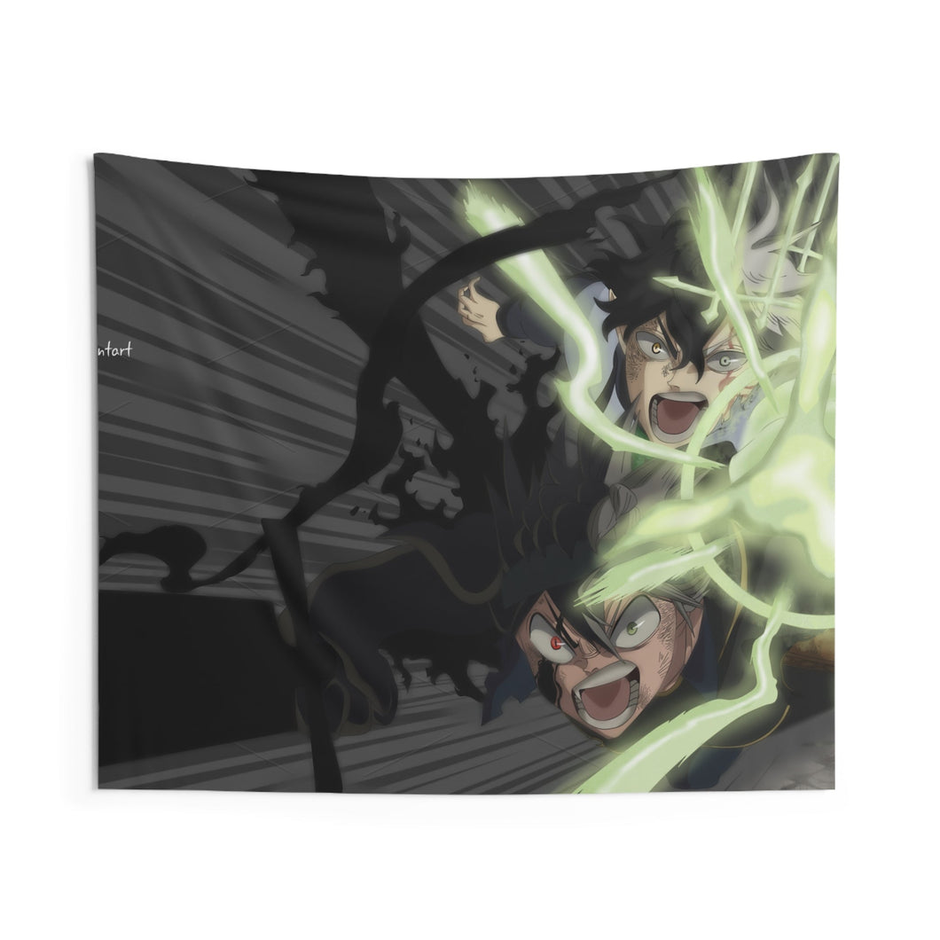 Black Clover Asta, Yuno Indoor Wall Tapestry