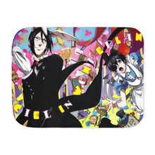 Load image into Gallery viewer, Black Butler Sherpa Blanket
