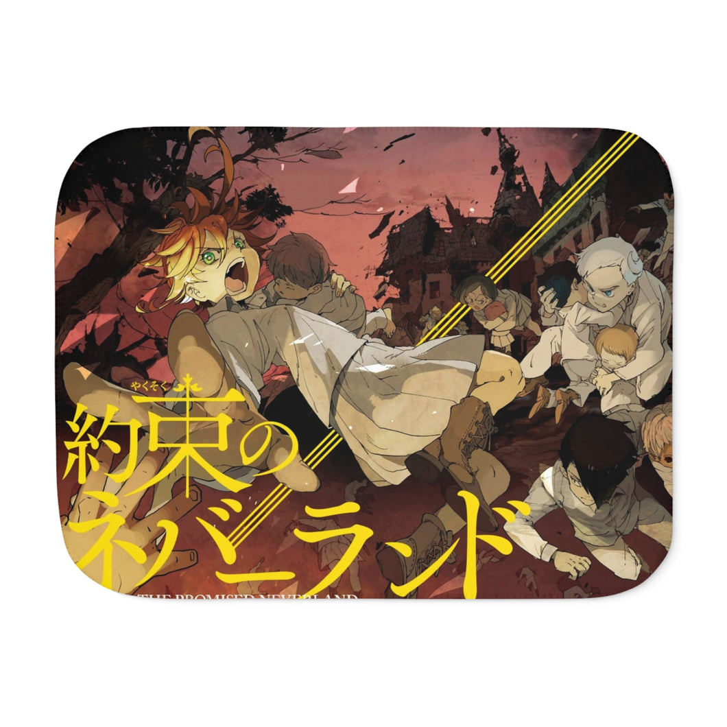 The Promised Neverland Ray, Norman, Emma, Gilda Sherpa Blanket