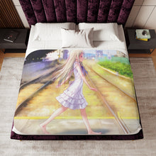 Load image into Gallery viewer, Anohana Meiko Honma Sherpa Blanket
