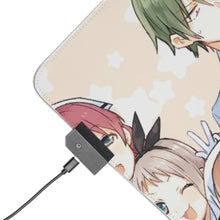 Load image into Gallery viewer, Blend S Maika Sakuranomiya, Kaho Hinata, Mafuyu Hoshikawa, Dino, Kouyou Akizuki RGB LED Mouse Pad (Desk Mat)
