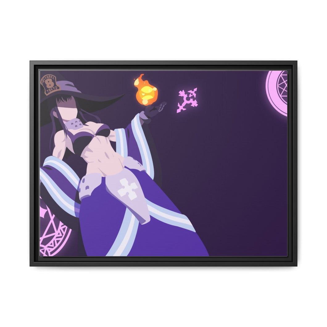Maki Oze from Fire Force Minimalistfor Dekstop Canvas Framed Art Print