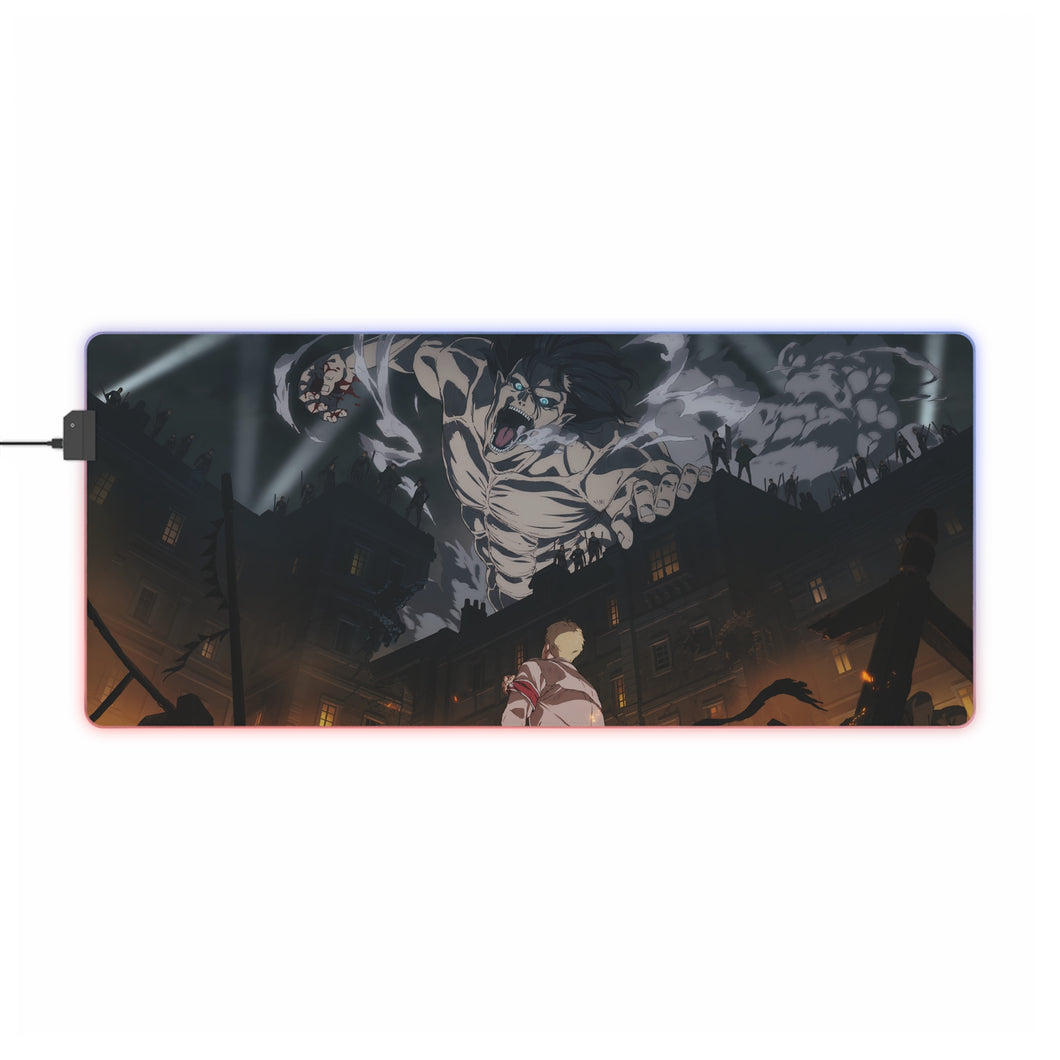 Anime Attack On Titan RGB LED Mouse Pad (Desk Mat)