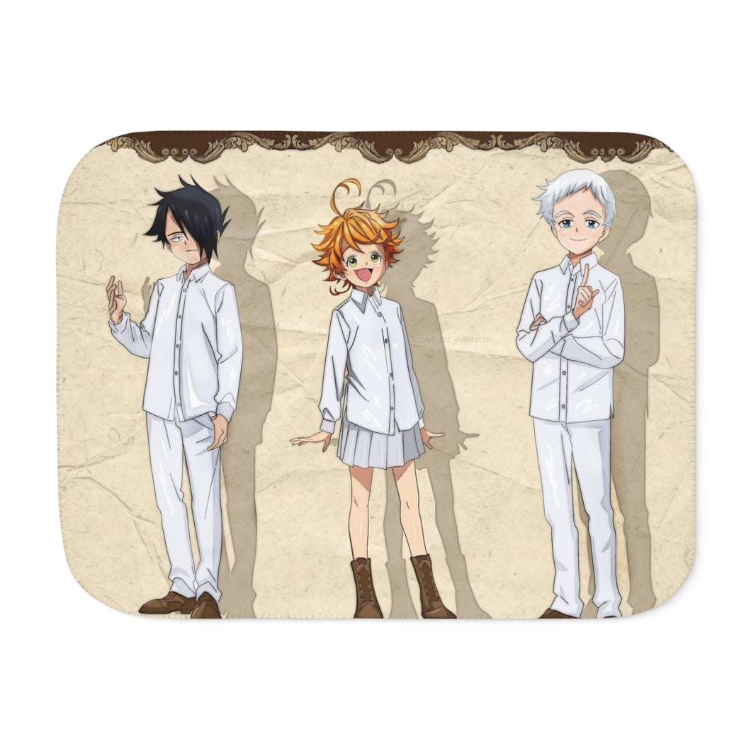 The Promised Neverland Ray, Norman, Emma Sherpa Blanket